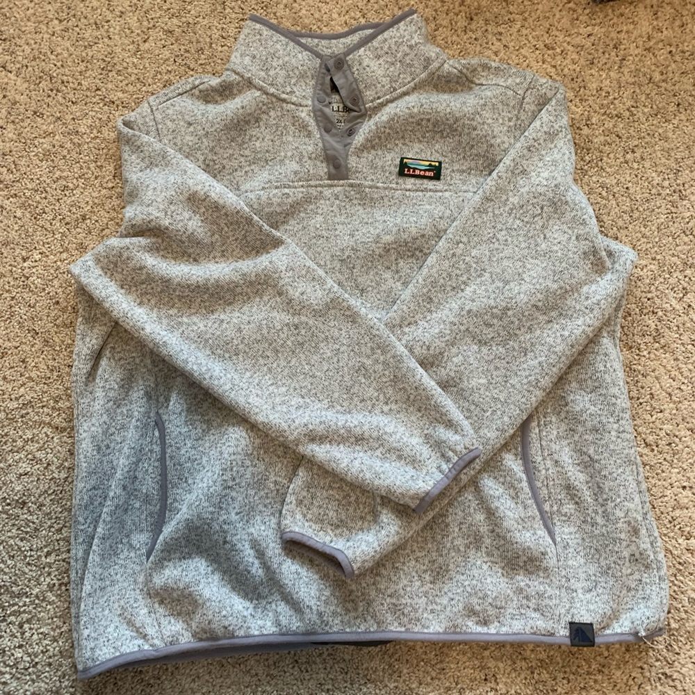 Gray LL Bean Pullover 2X